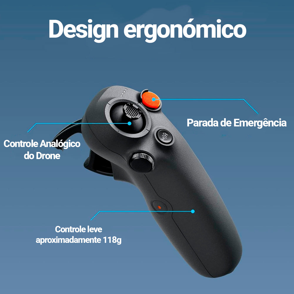 Controle Remoto Drone DJI RC Motion 3–Compatível Avata 2, Mini 4 Pro, Air 3 e Goggles 3, Controle por Movimento-DJI1042