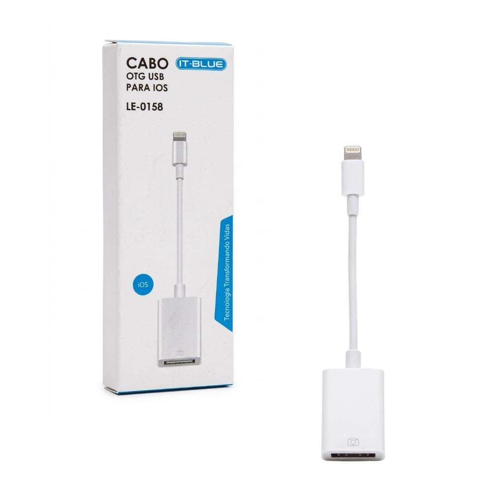 Cabo OTG USB  para Lightning LE-0158 - It-Blue