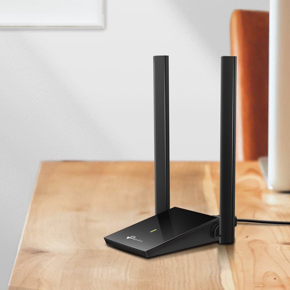 Adaptador USB Wi-Fi TP-Link Archer T4U Plus AC1300, Dual Band 2.4/5GHz, Antenas High-Gain, USB 3.0