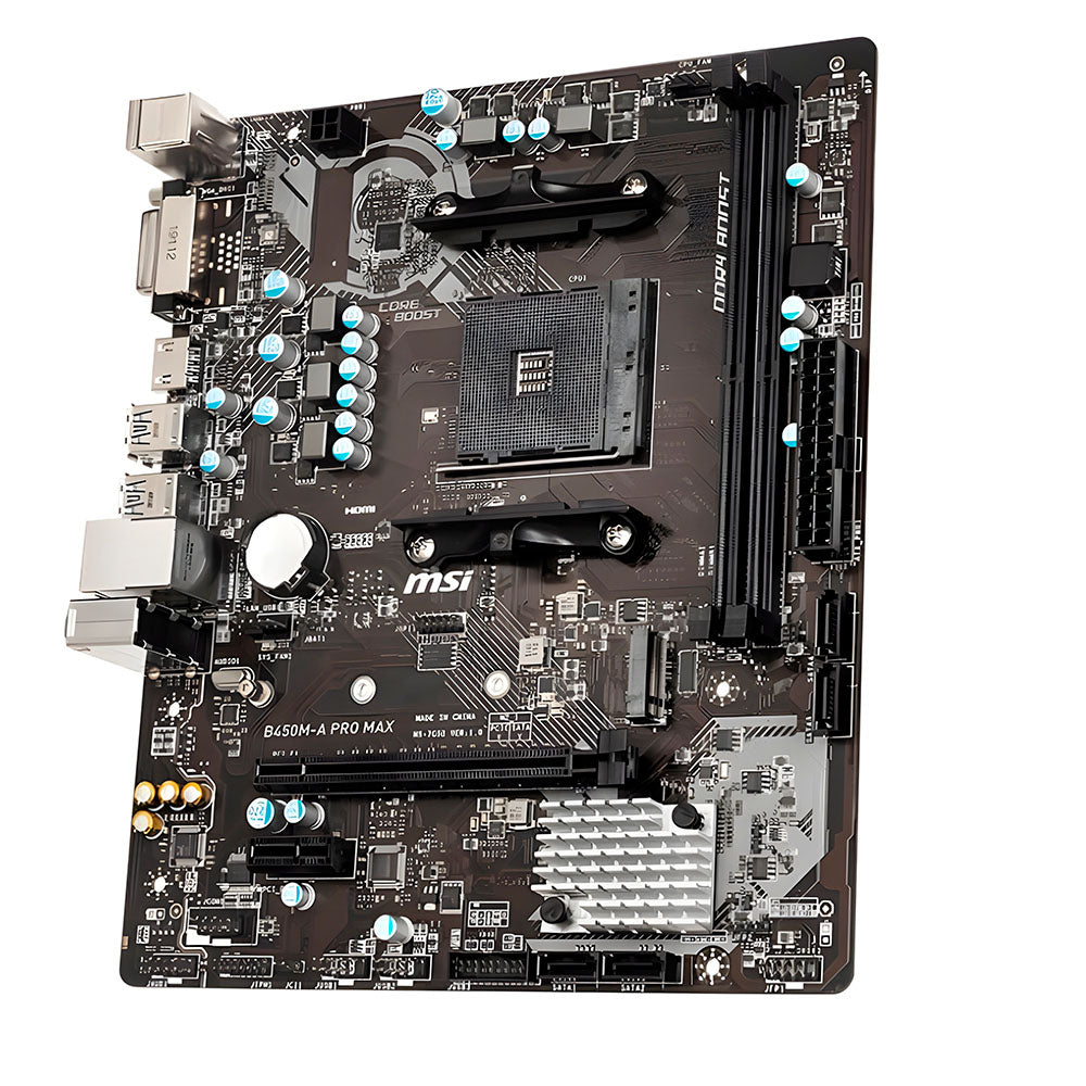 Placa Mãe MSI B450M-A Pro Max, AMD AM4, Micro-ATX, DDR4