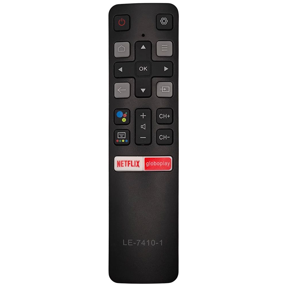 Controle Remoto Smart TV, Com Botões Netflix e Globoplay, Lelong - LE-7410-1