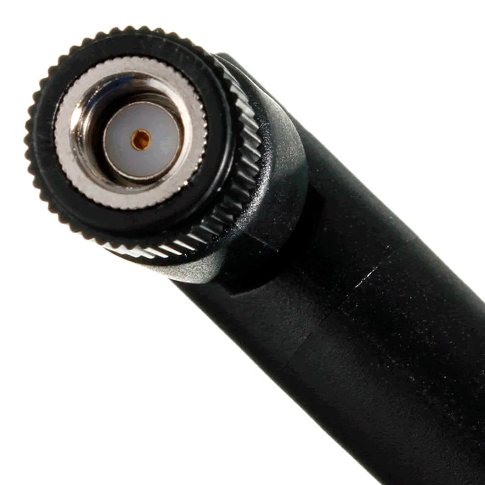 Antena Wi-Fi Sem Fio 2.4 GHz 5dBi RP SMA Macho 19cm - Preto