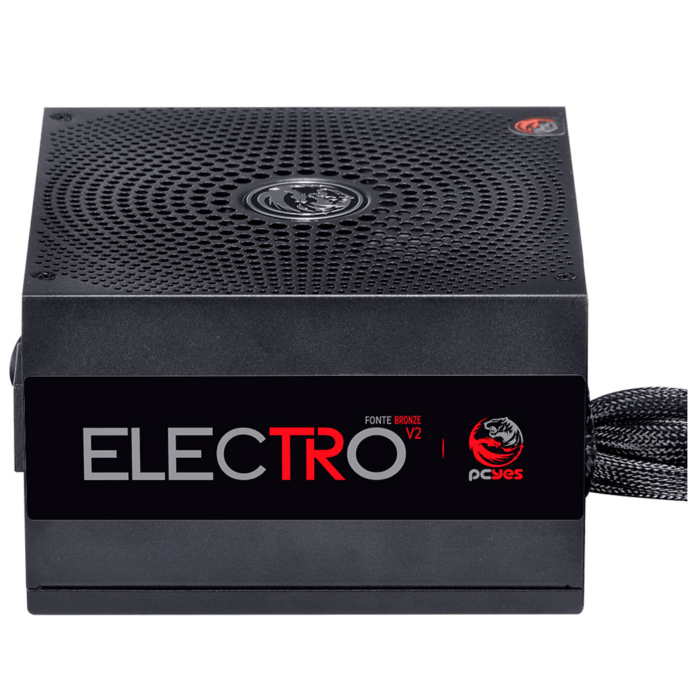Fonte ATX Gamer 750W, 80 Plus Bronze, PFC Ativo, Rev.2, Pcyes Electro V2