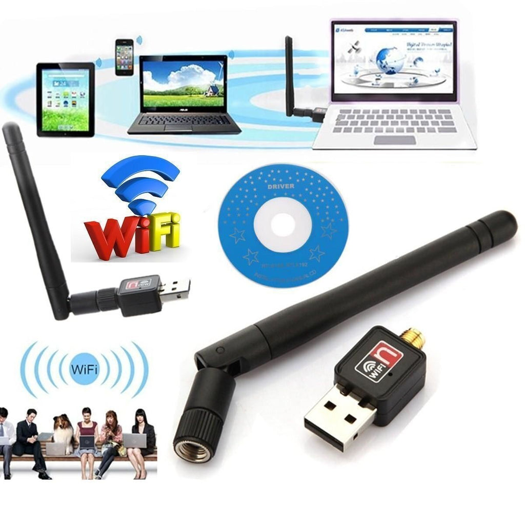 Adaptador Wi-Fi Usb Com Antena 802.iin 900 mbps Wireless