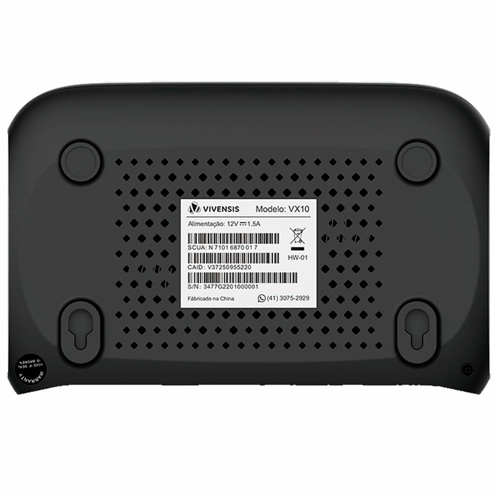 Receptor Digital Vivensis TV, Full HD Smart via Satélite VX10, Preto Bivolt