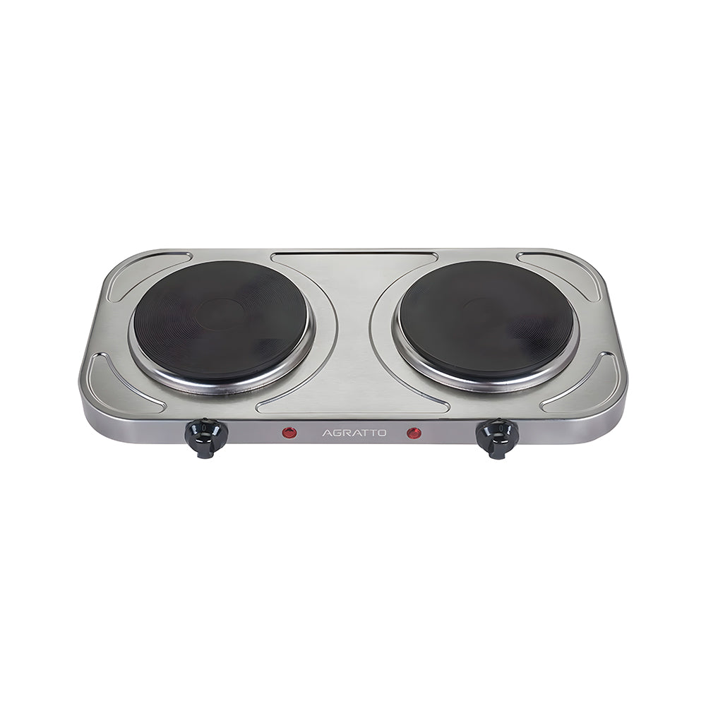 Fogão Elétrico Agratto De Mesa FM-02 Com 2 Bocas, 2000W - 220V