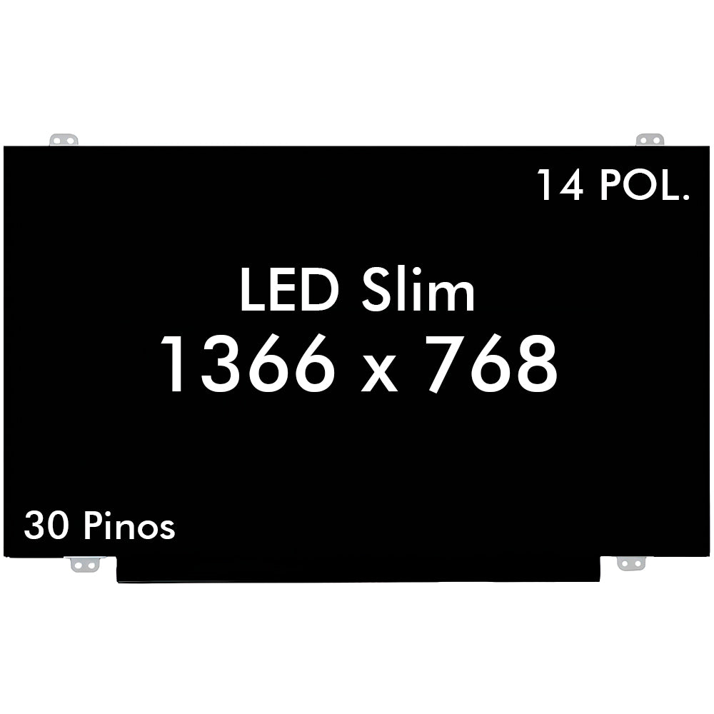 Tela Notebook LED Slim Notebook 14" -30 Pinos-N140BGE-EB3-PN-NT140WHM-N31
