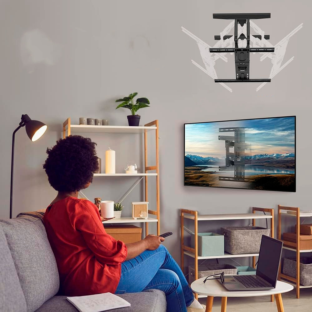 Suporte Articulado de Parede Para TV's Planas e Curvas de 32'' a 86'', Com Carga Máxima de 46 Kg - A02V6N - ELG
