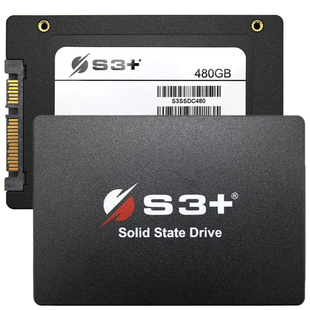 SSD S3 Plus 480GB 2,5" SATA III 6Gb/s S3SSDC480 Leitura 550MB/s Gravação 500MB/s