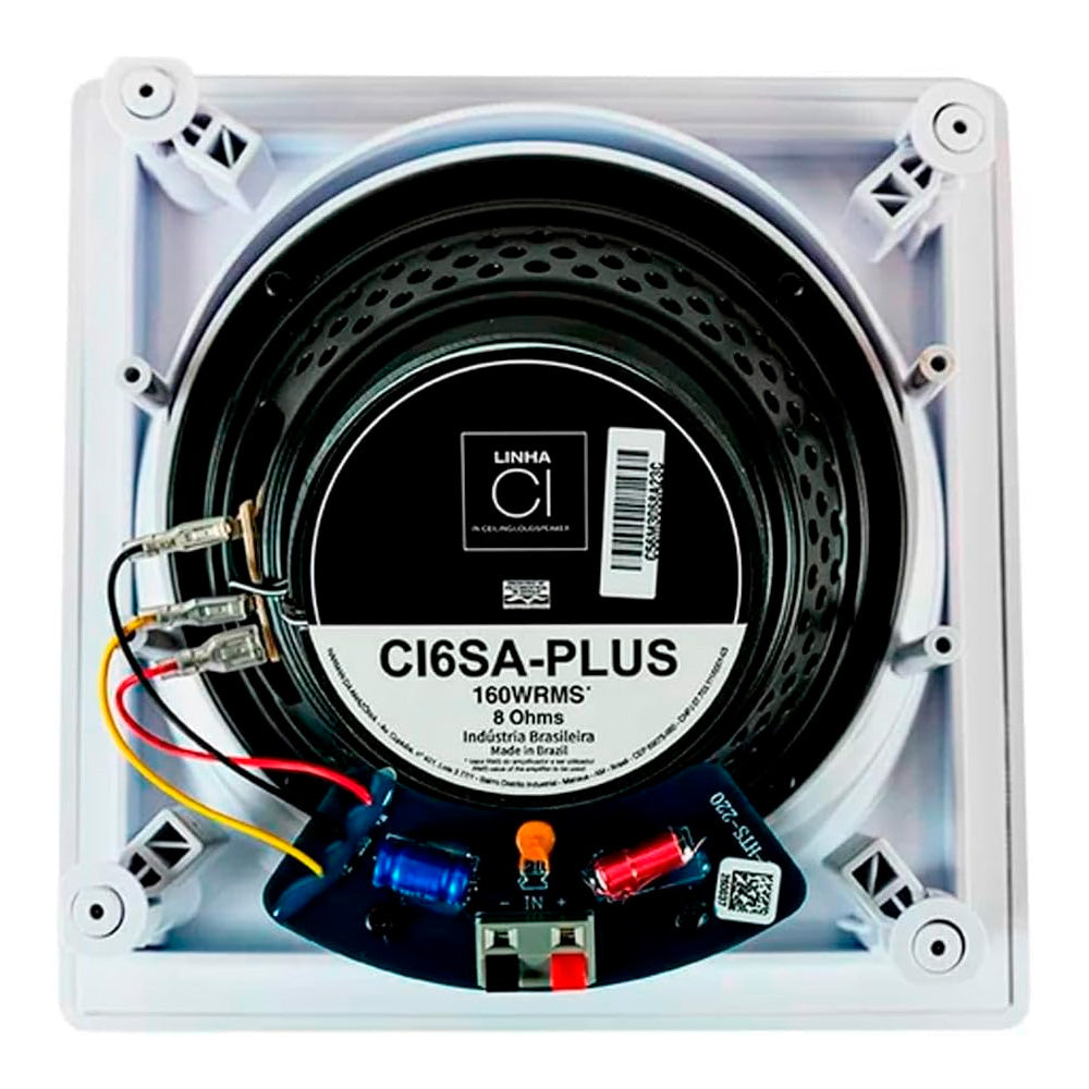 Caixa Acustica De Embutir Ci6SA Plus Arandela Angulada 160w Cor Branco