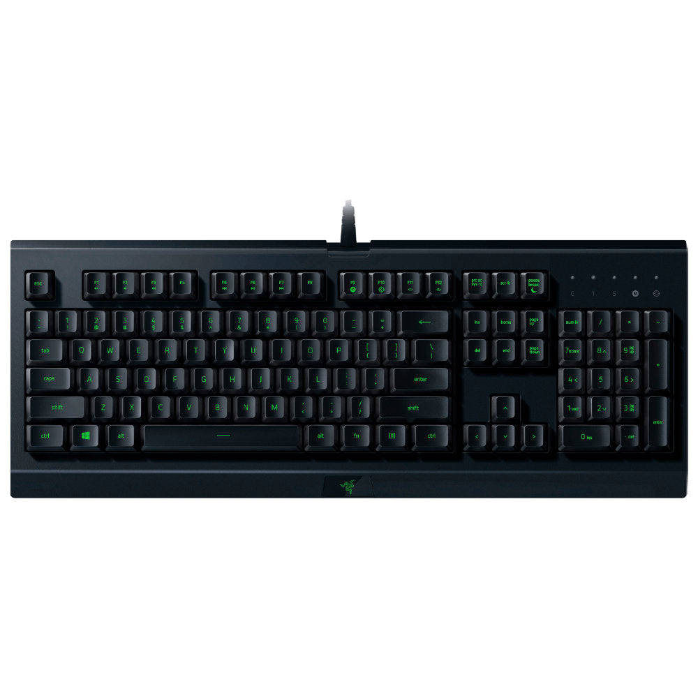 Teclado Gamer Razer Cynosa Lite RGB, Membrana, USB, Razer Chroma, Layout US ANSI, Preto, Resistente a Respingos, Preto