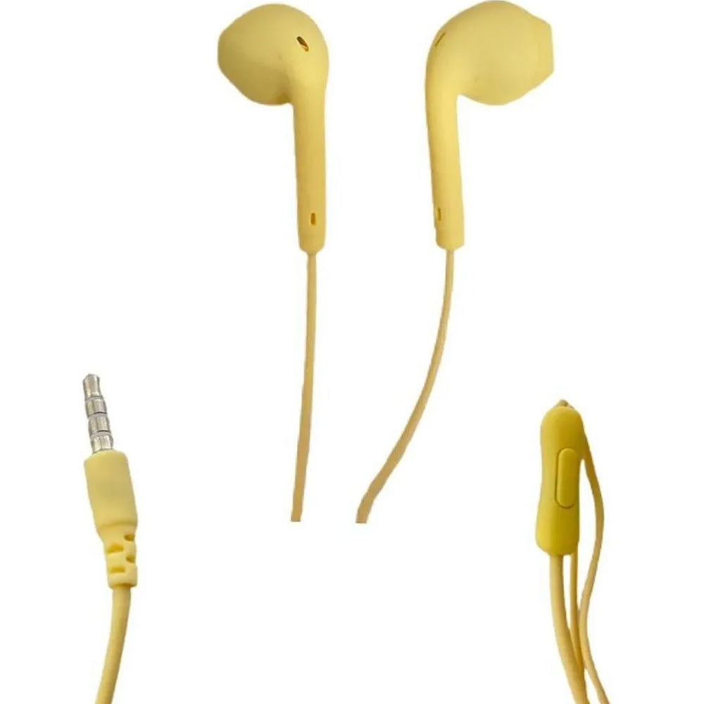 Fone De Ouvido Estéreo Com Microfone Xtrad Amarelo- LC-857
