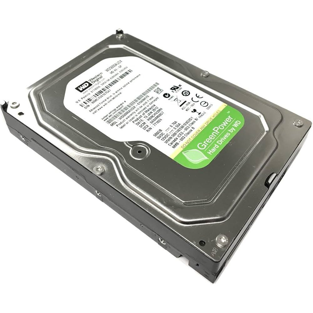 HD Interno Desktop 500GB WD Digital WD5000AUDX ‎5400 RPM 32Mb Cache