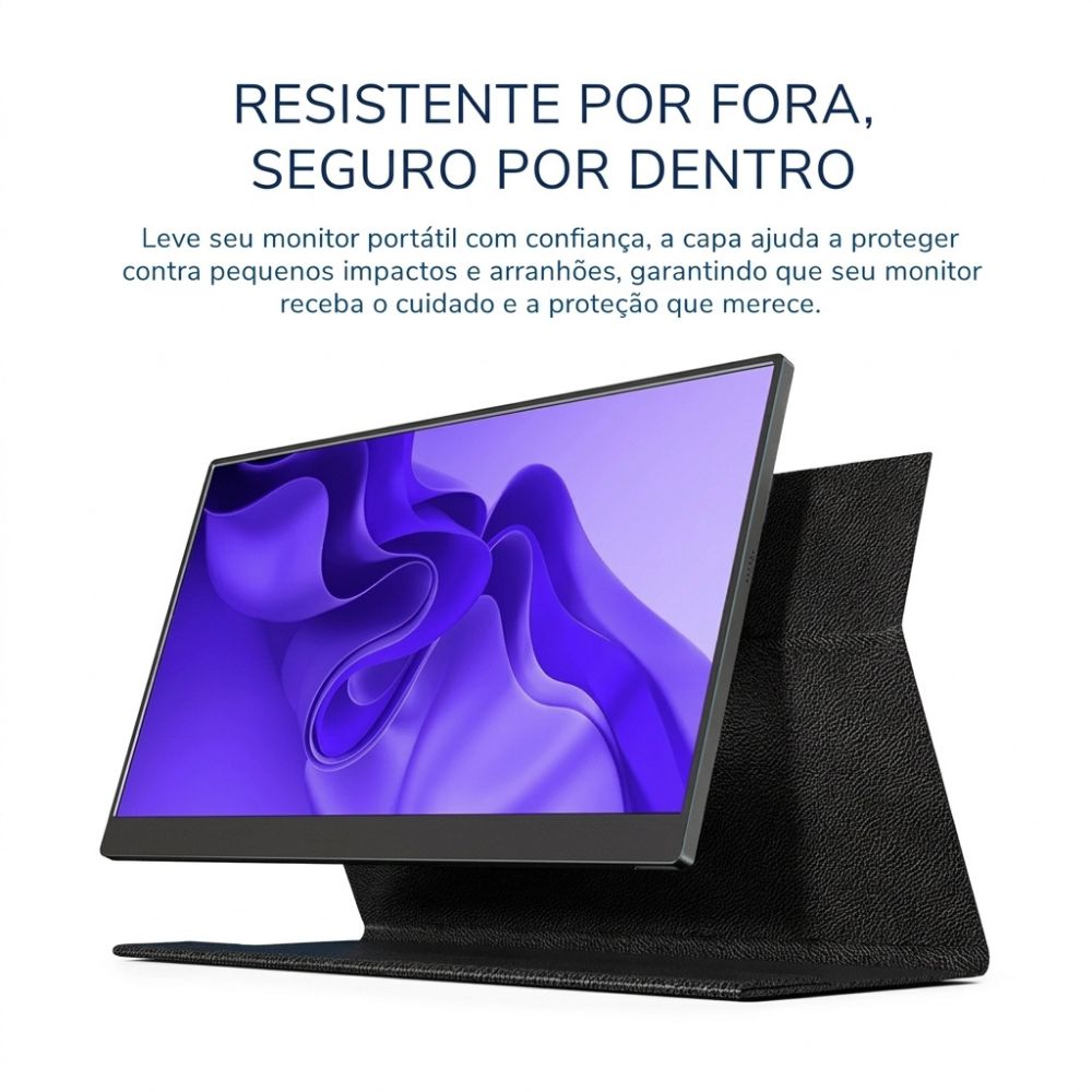 Monitor Portátil Arzopa S1 Maxgood 15.6" Full HD IPS 60Hz 2x Entradas USB-C e 1x Entrada Mini HDMI - Com Capa Magnética