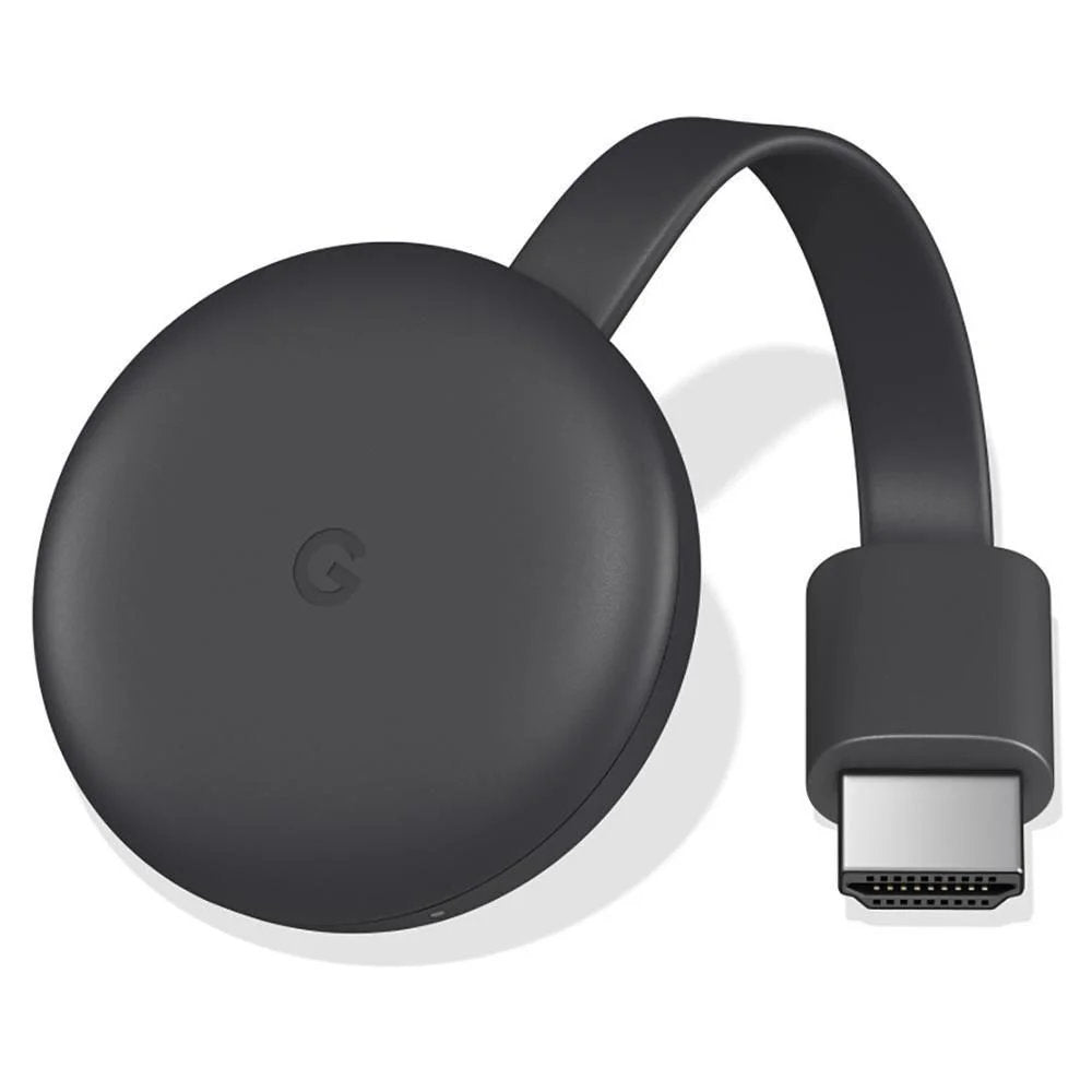 Chromecast Google 3ª Geração Full HD 1080p, HDMI, Wi-Fi 2,4/5GHz, Streaming e Espelhamento, Cor Carbono