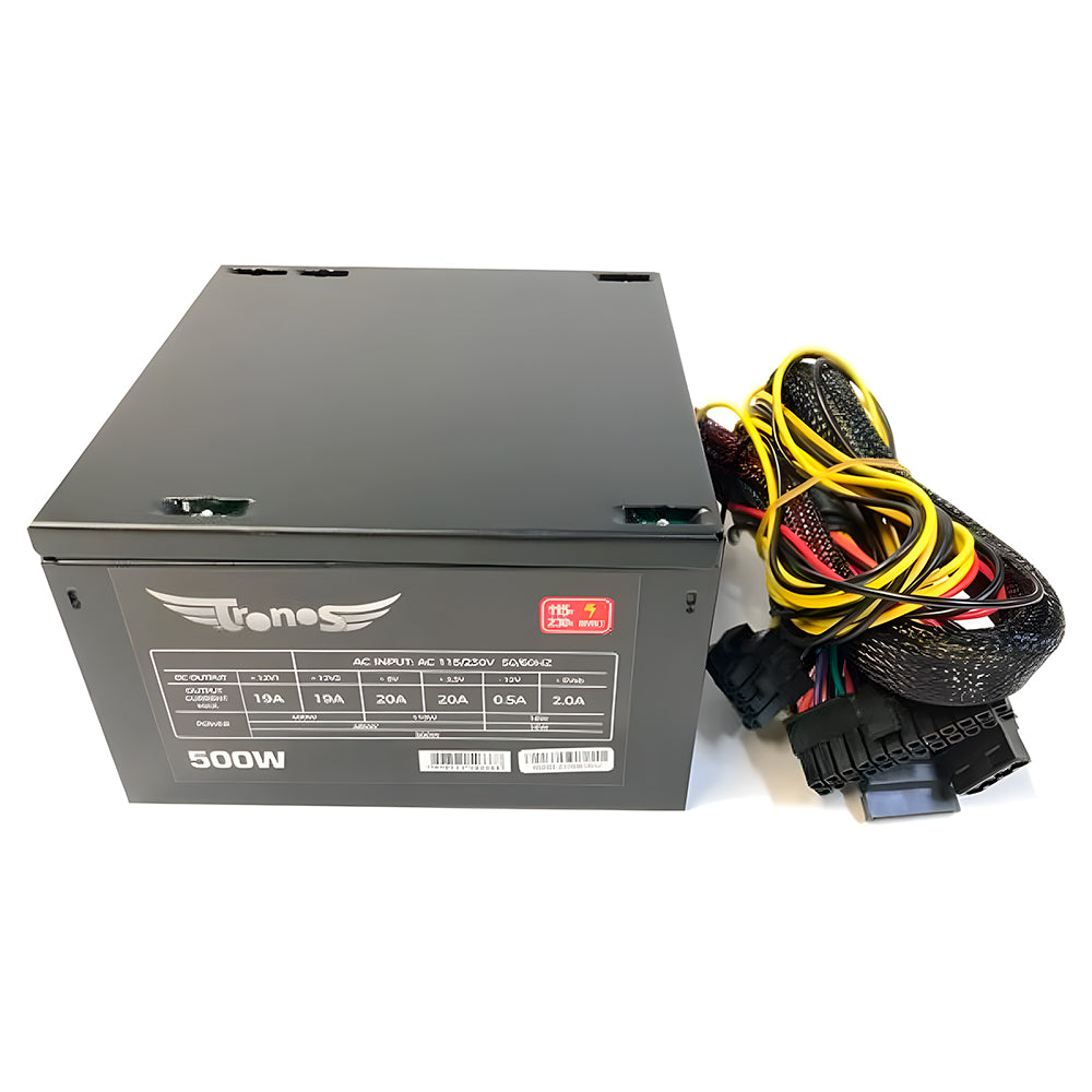 Fonte Gamer ATX Tronos TRS/5330-B, 500W, Real, Bivolt - Preto