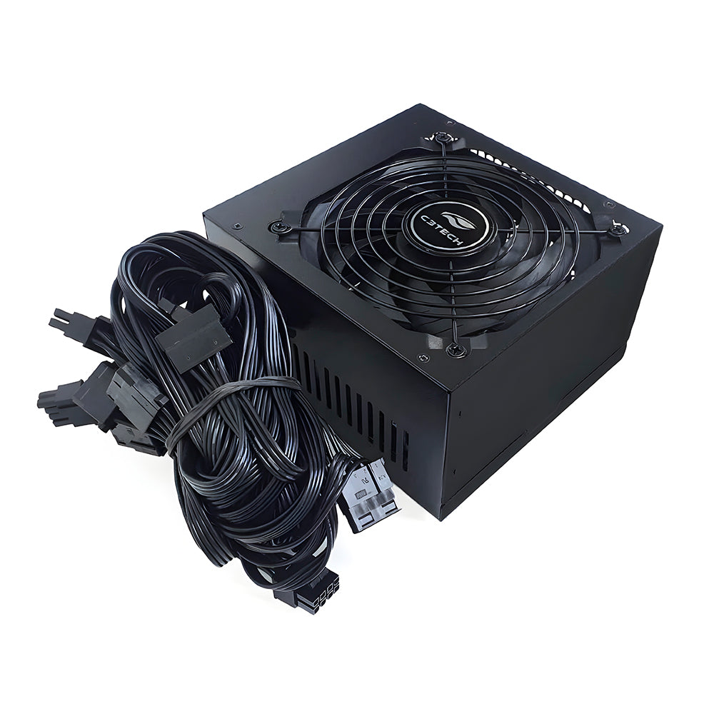 Fonte Gamer ATX 500w PS-G500, Selo 80 Plus White, C3Tech Gaming