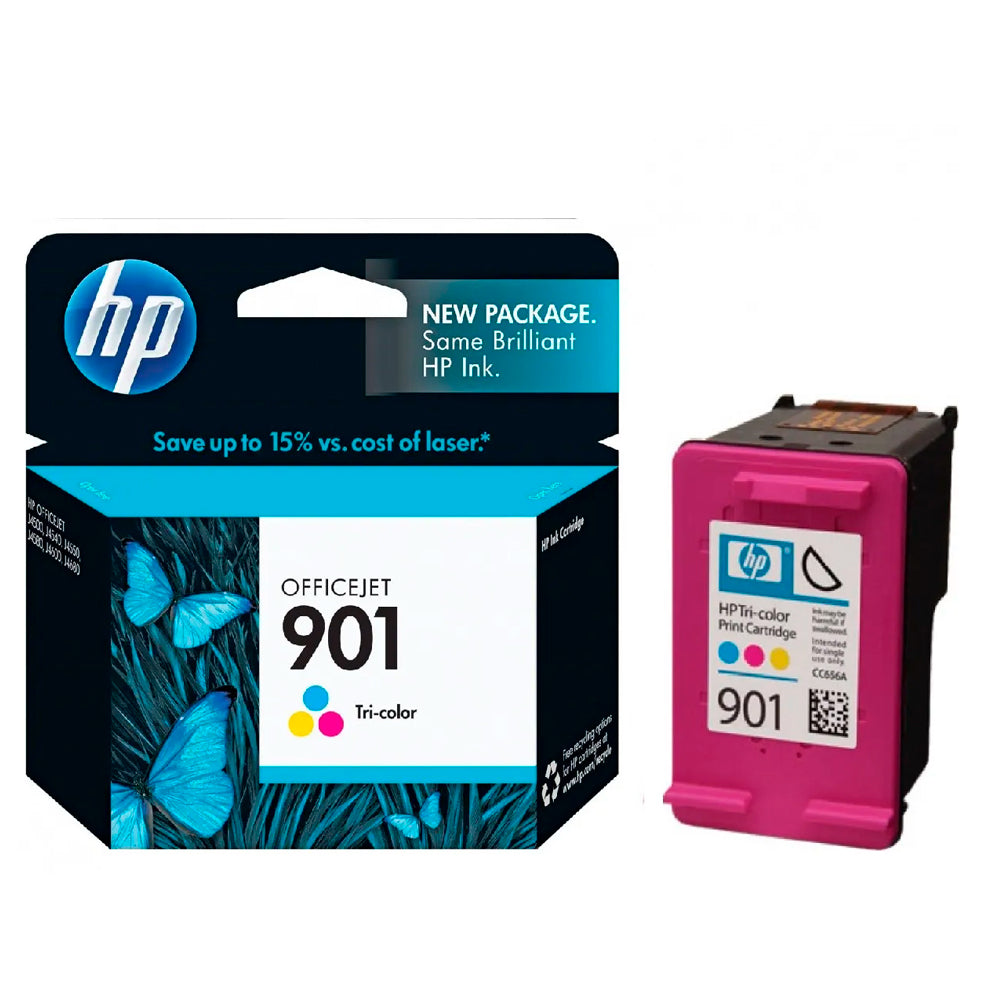 Cartucho de Tinta HP 901, Original, CC656AB, Colorido | J4580 J4680 J4660 J4500 J4550 12ml - 360 Páginas