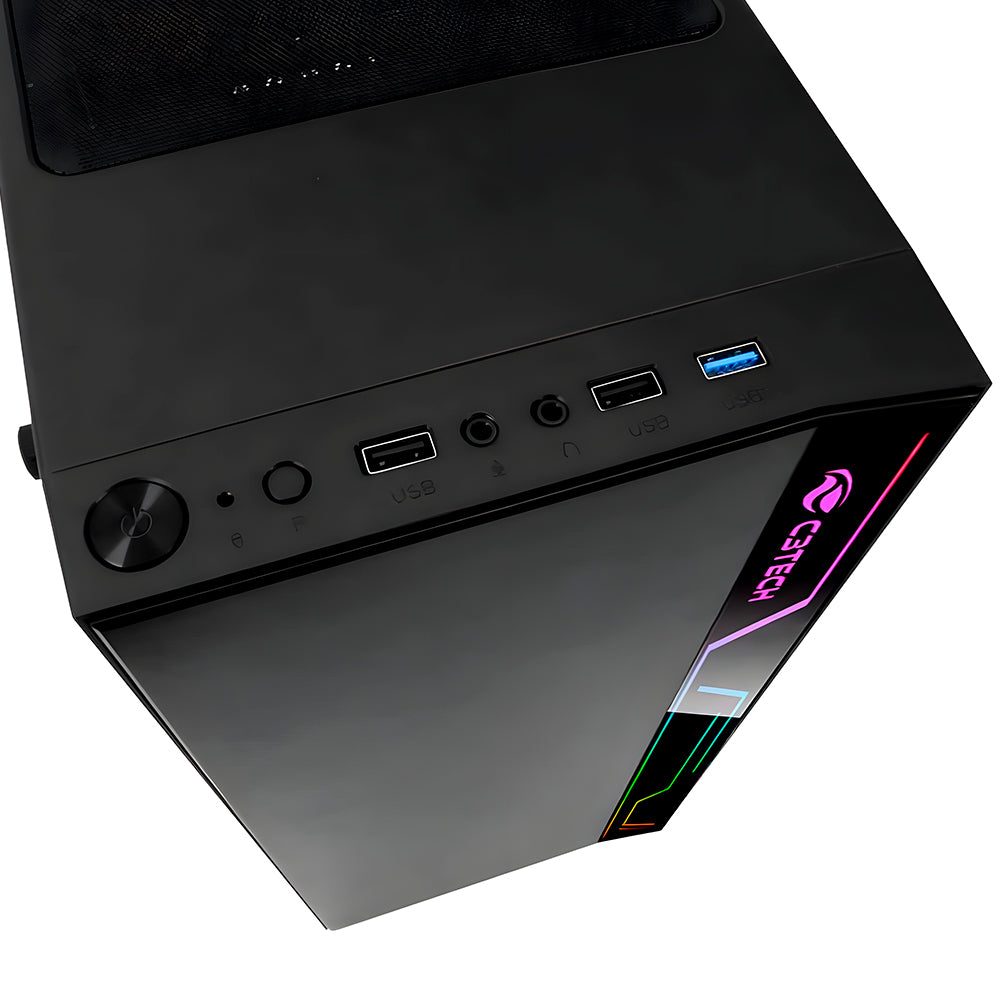 Gabinete Gamer MT-G400BK, Lateral em Acrílico, Mid Tower, LED, C3Tech, Preto, S/FTE
