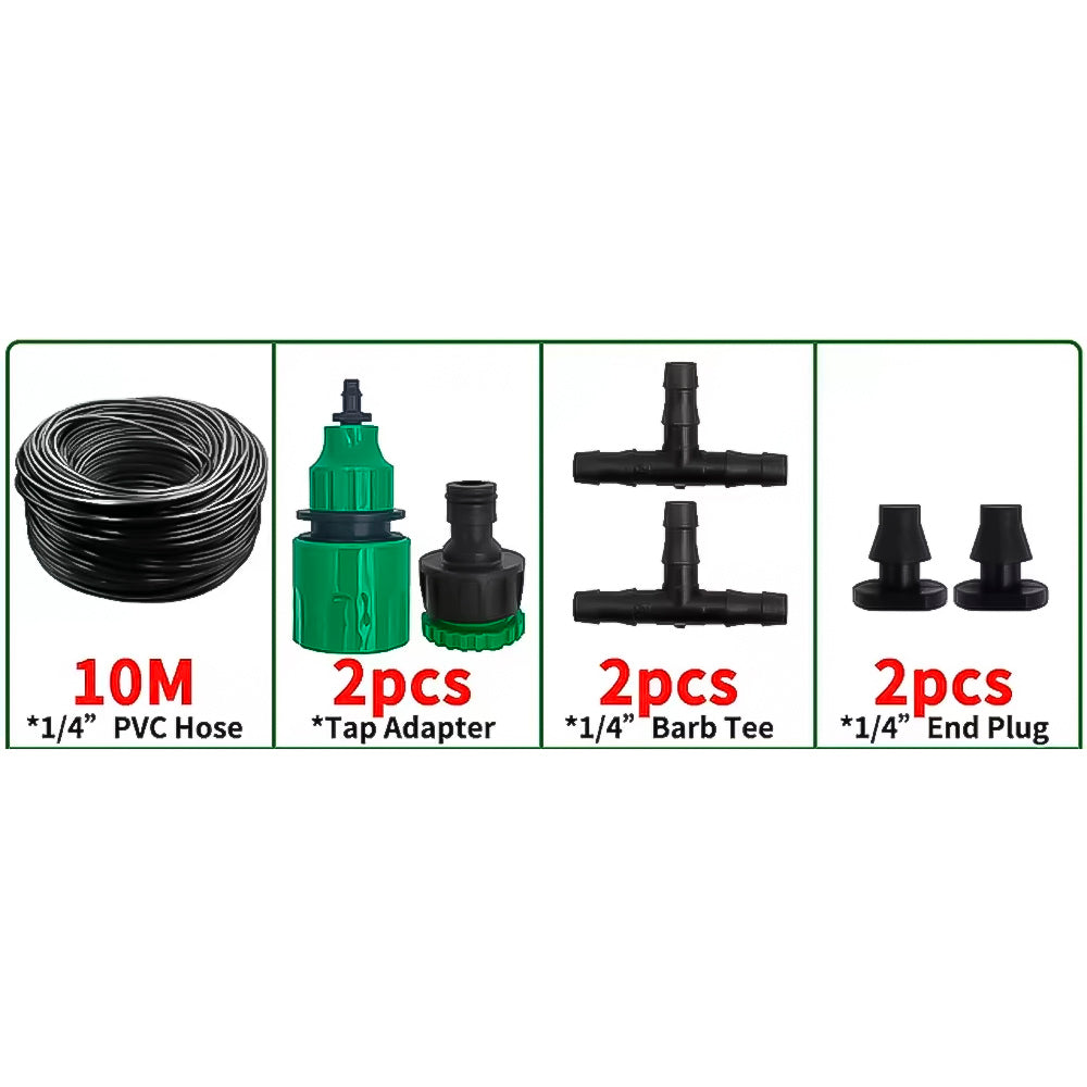 Sistema de Refrigeração, Nebulização Externa, Para Irrigação de Jardim, Com Mangueira de 10 Metros