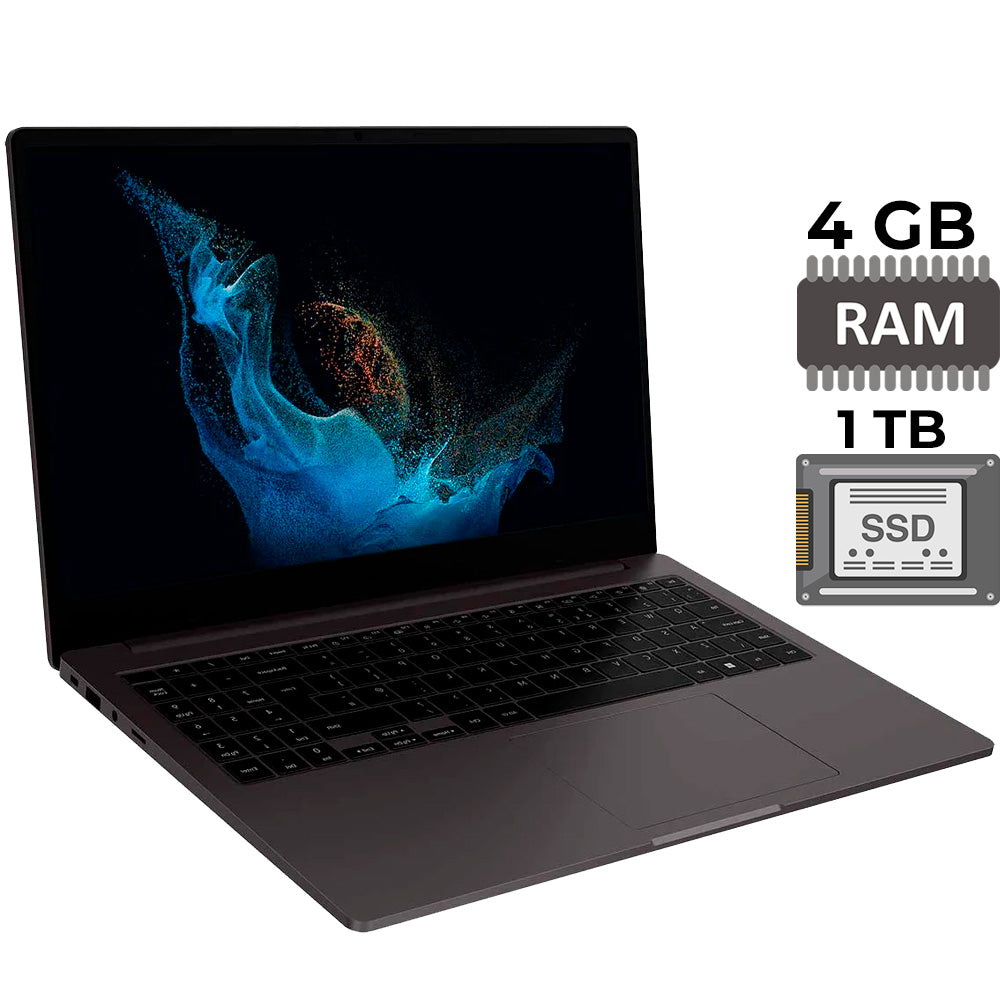 Notebook Samsung Book2 NP550XED-KT3BR Intel Core i3 1215U 4GB RAM 1 TB SSD Tela 15.6