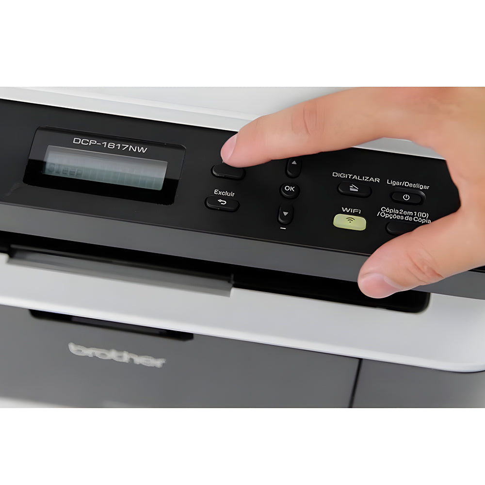 Multifuncional Laser Monocromática Brother DCP1617NW USB e Wi-Fi 110V