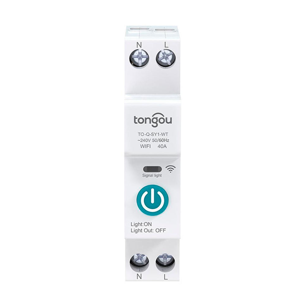 Disjuntor Inteligente Wi-Fi 32A, Compativel Com Google Assistant e Alexa Tongou - Branco