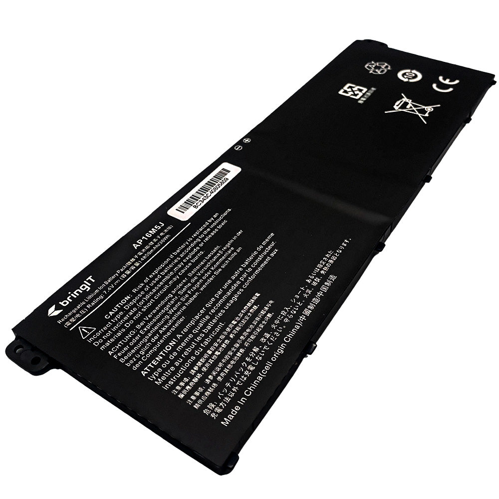 Bateria Notebook Compatível Acer Aspire 3-A315, 3-A315-41, A315-53-32U4, AP16M5J- 4 Celulas -7.4V 4.800mAh, 36Wh-BringIT