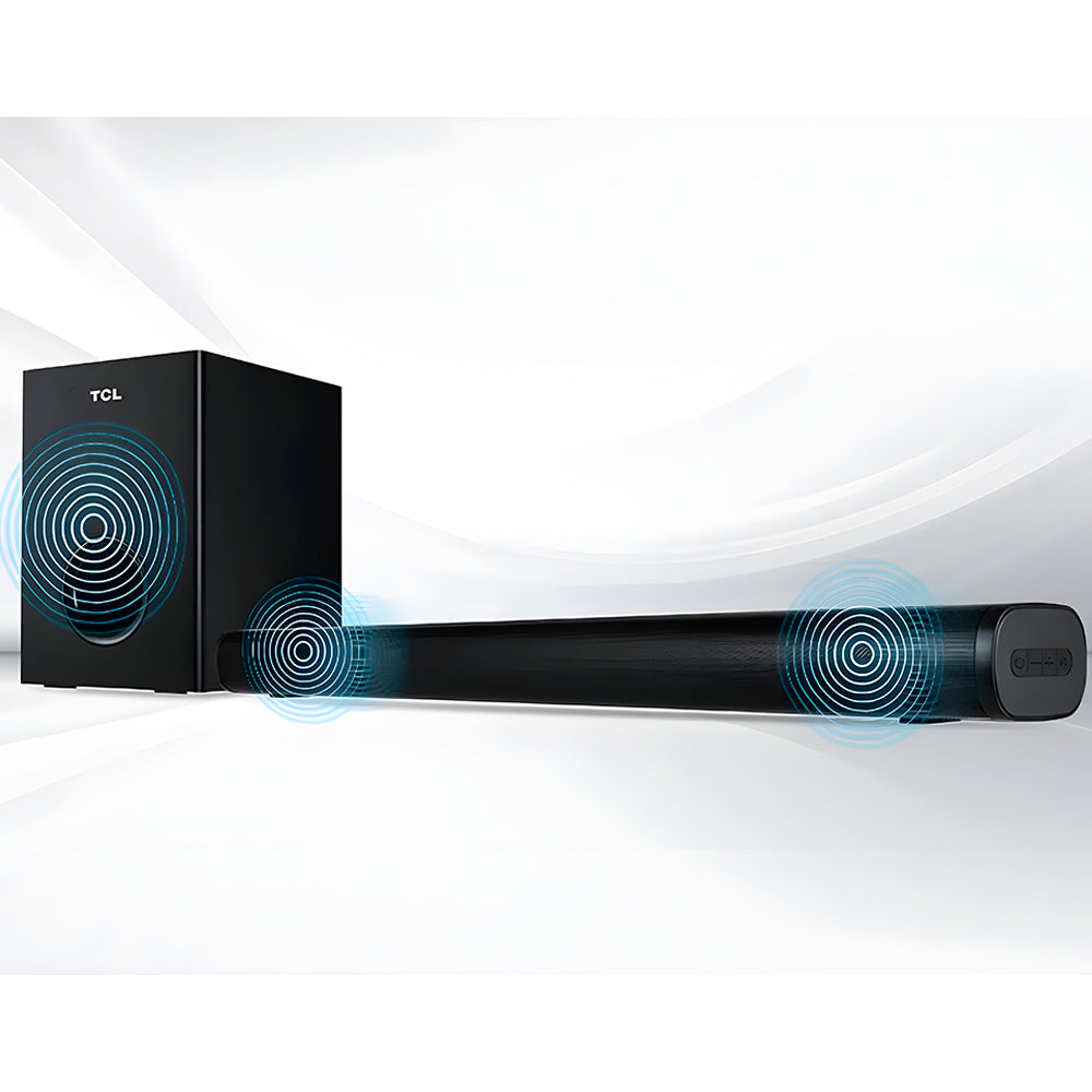 Soundbar TCL Com Subwoofer Sem Fio Bluetooth S522W - Bivolt, Preto