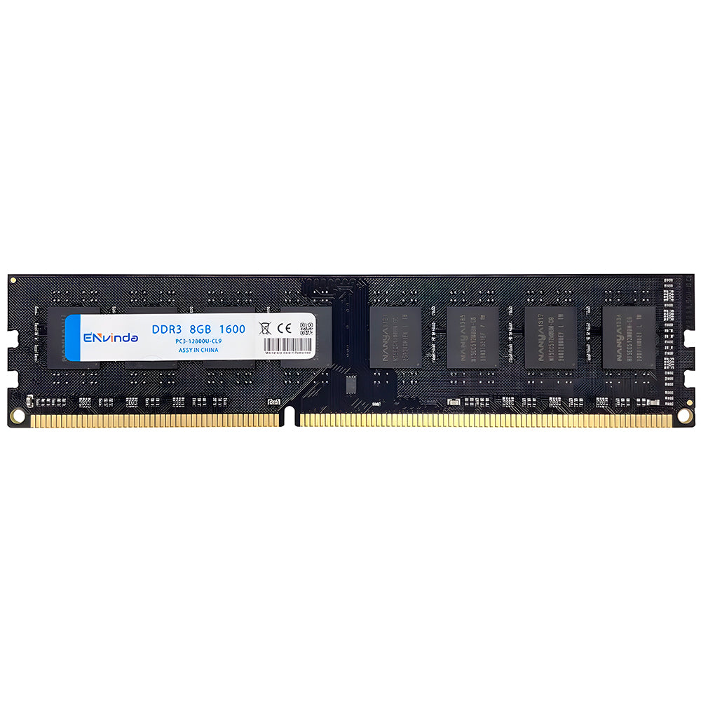 Memória RAM Desktop 8GB 1600MHz DDR3 DIMM 1.5V - Envinda