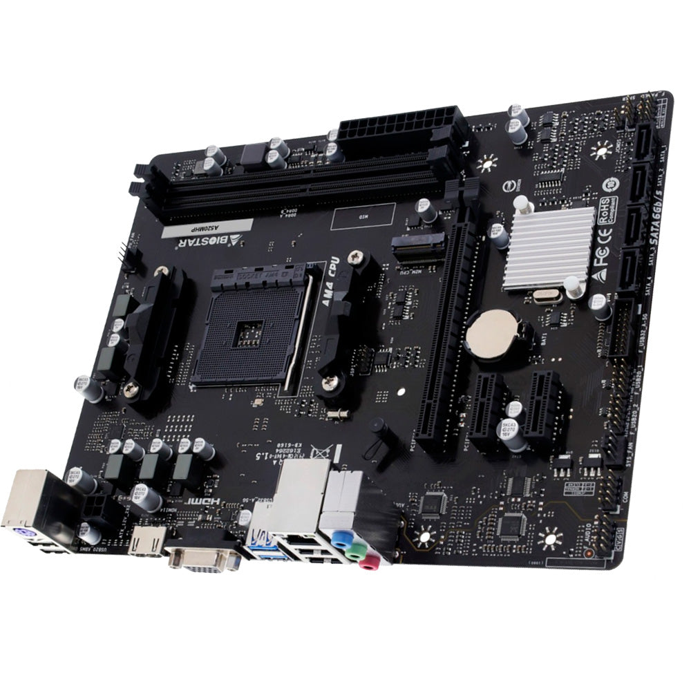 Placa Mãe Biostar A520MH, Chipset A520, AMD AM4, mATX, DDR4, Com Slot Para M.2