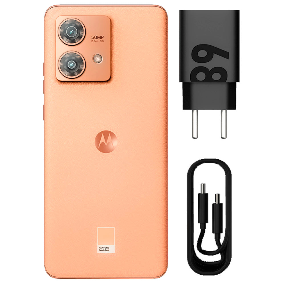 Smartphone Motorola Edge 40 Neo 5G Peach Fuzz 256GB, 8GB + 2GB RAM Boost, Tela 6.55", Android 13, Proces. 7030 Octa-Core