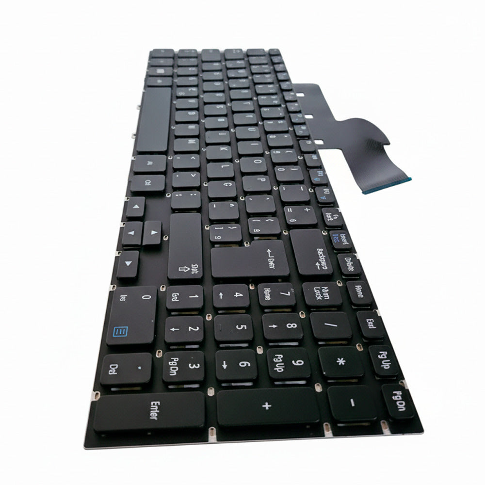 Teclado Compatível Notebook Samsung NP270E5E-KD1BR/KD2BR, NP270E5K-XW1BR, Tecla "Ç", Teclado Numérico, BringIT - Preto