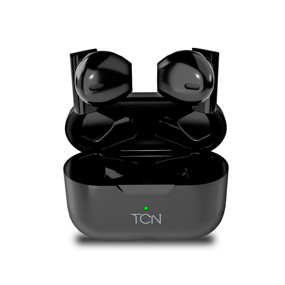 Fone de Ouvido Sem Fio Bluetooth 5.3 TWS, Alcance até 10m, Autonomia 3h, Sensor Touch e Microfone, TCN TWS - Preto