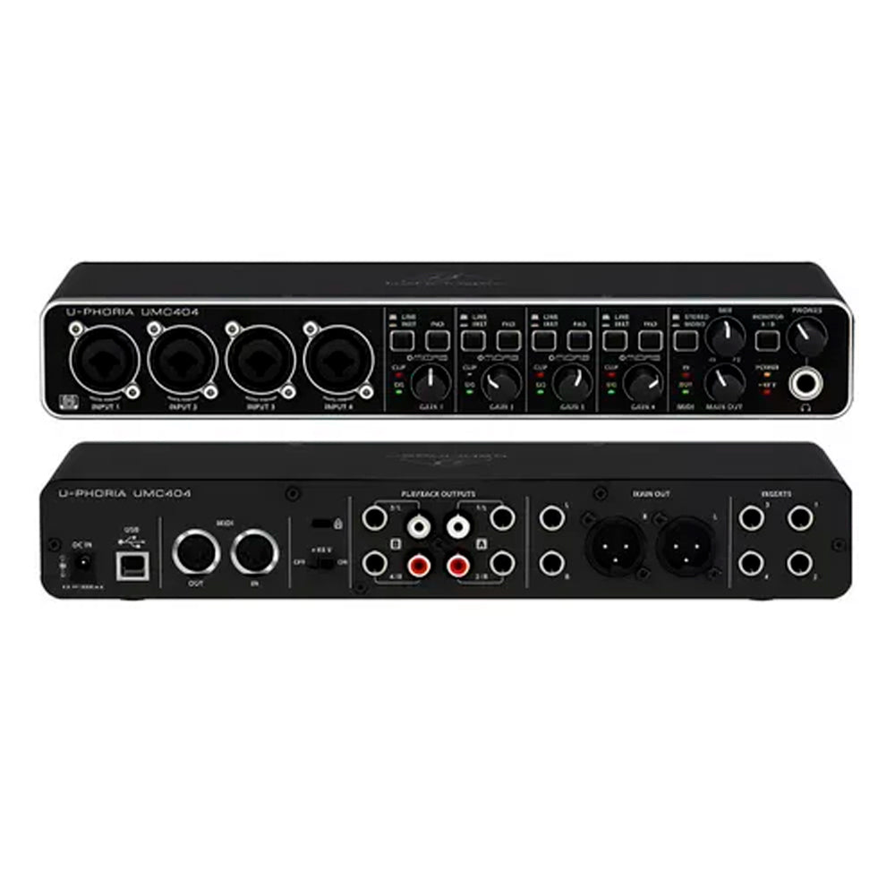 Interface de Áudio Behringer UMC404HD - USB MIDI Microfones, Guitarras, Teclados