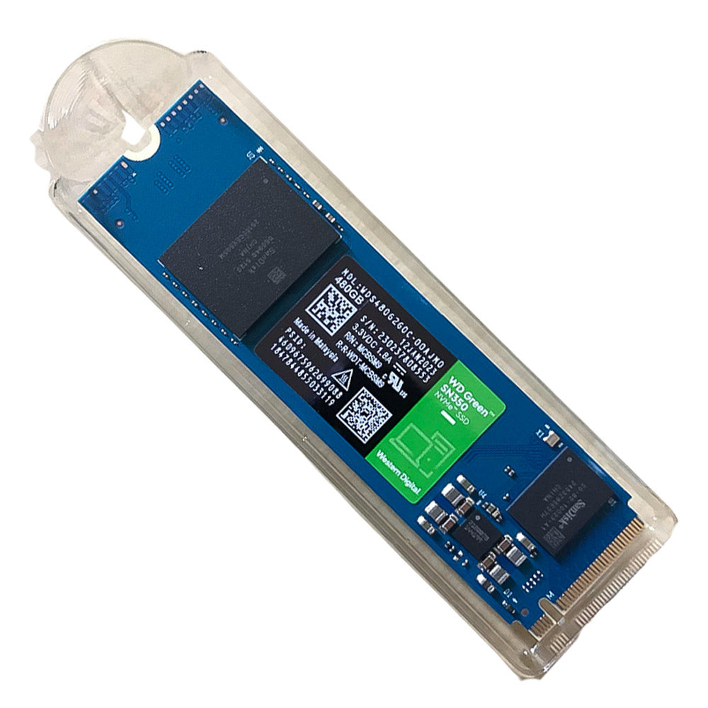 SSD M.2 Nvme 480GB, Western Digital, WD GREEN, 2280 SN350 PCIe Leitura: 2400MB/s e Gravação: 1650MB/s - WD S480G2G0C