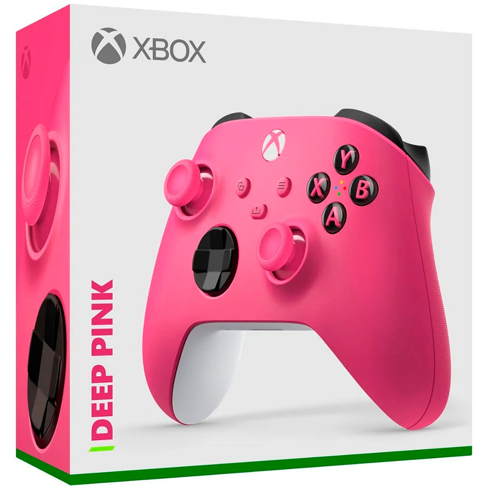 Controle Joypad Xbox Series X/S Wireless com Bluetooth Deep Pink Rosa