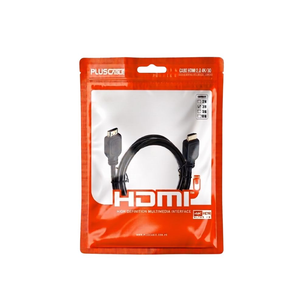 Cabo HDMI 3 Metros V2.0 Basic, - PC-HDMI30 Plus Cable