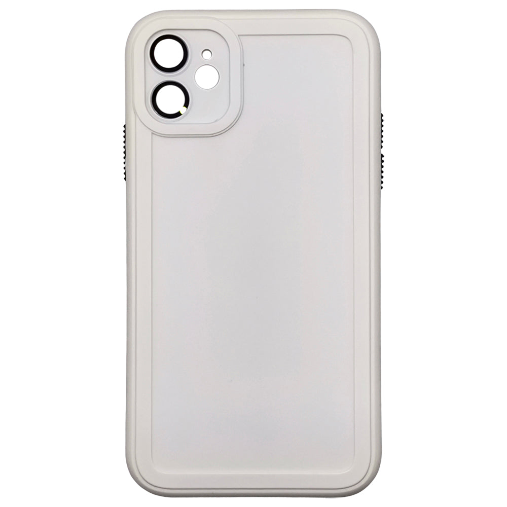 Capa Resistente Para iPhone 11, Com Suporte Clip, Anti-Impacto, Branco