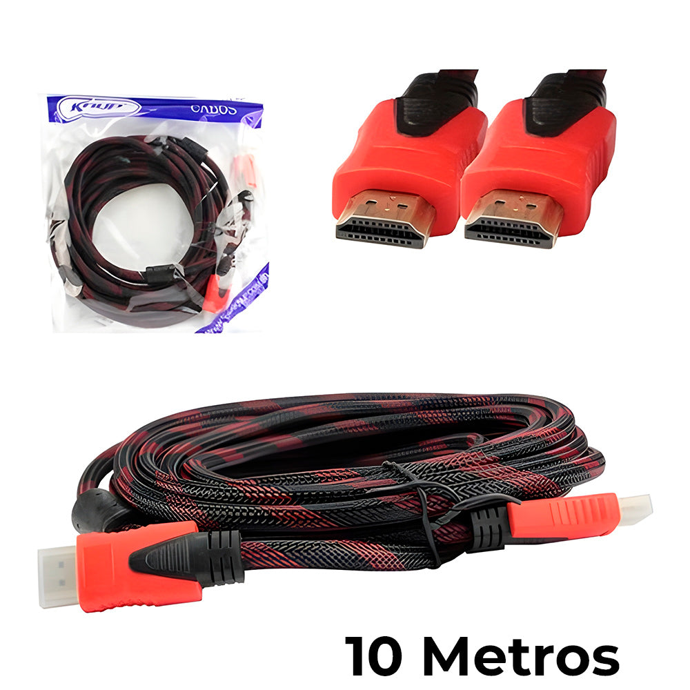 Cabo HDMi Para HDMi 10 Metros Blinadodo, Knup KP-H5003 10Mt