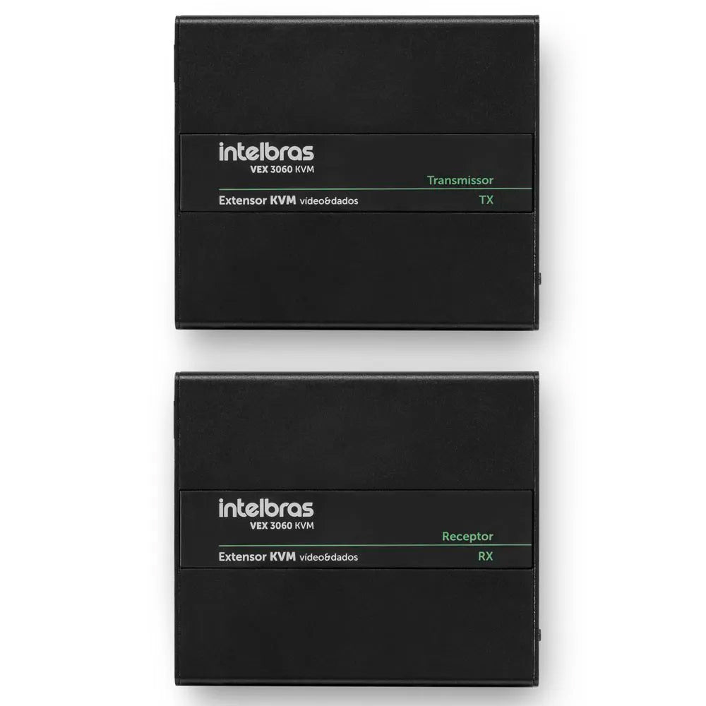 Extensor KVM Vídeo e Dados Até 60 Metros VEX 3060 KVM Intelbras