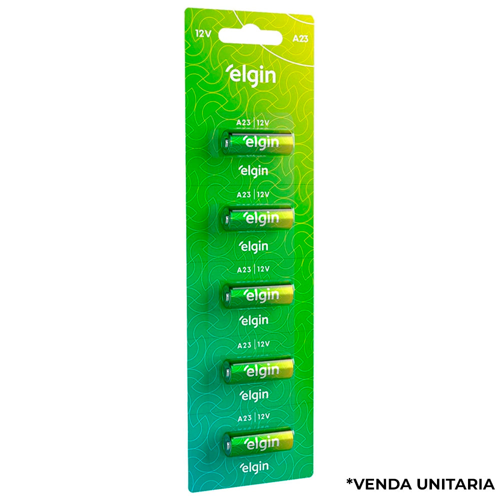 Bateria A23 12V Elgin - 1 Unidade Fora da Cartela
