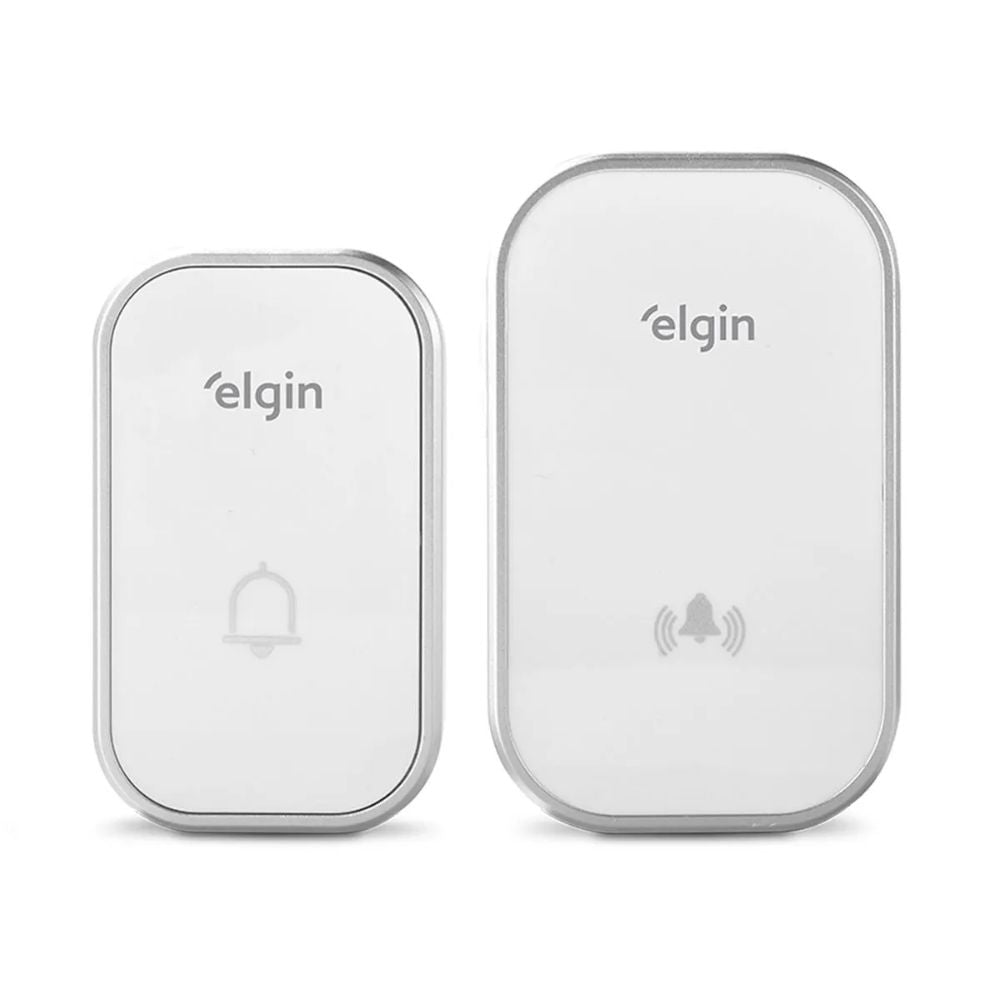 Conjunto de Campainha Elgin Sem Fio 280m Bivolt, Branco (46RCAMPSFB00)