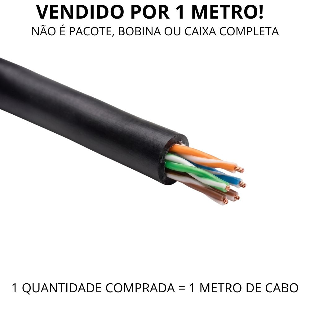 Metro De Rede Cat5e Deko 4 Pares 24wag Preto