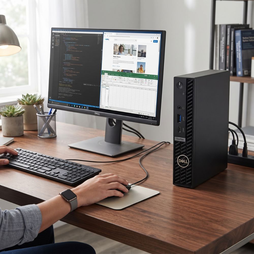 Mini Computador Dell Optiplex Micro 7020 , Intel Core  i5-12500T  16 GB RAM 256GB SSD + Teclado e Mouse, Windows 11 Pro