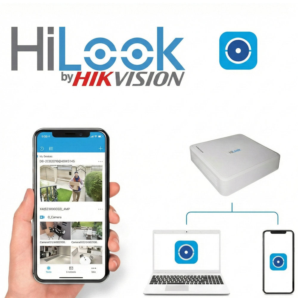 DVR HiLook Hikvision 8 Canais 108G-M1 HD 1080p Lite H.265+ Multi HDMI