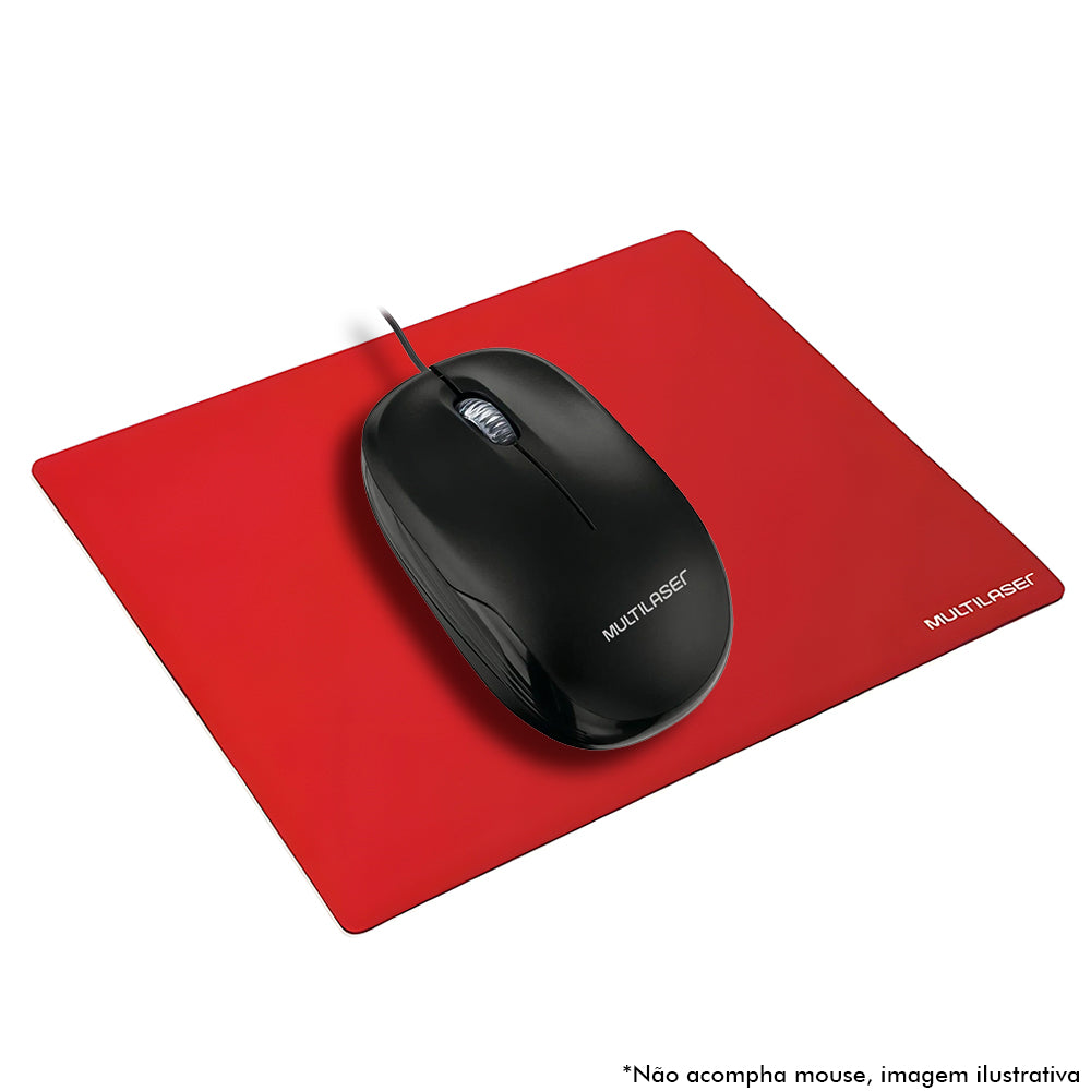 Mouse Pad em Tecido Multilaser - AC066 - Vermelho
