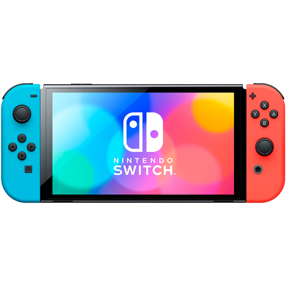 Console Nintendo Switch OLED, 64GB, Com Joy-Con, Vermelho e Azul Neon, HEG-S-KABAA