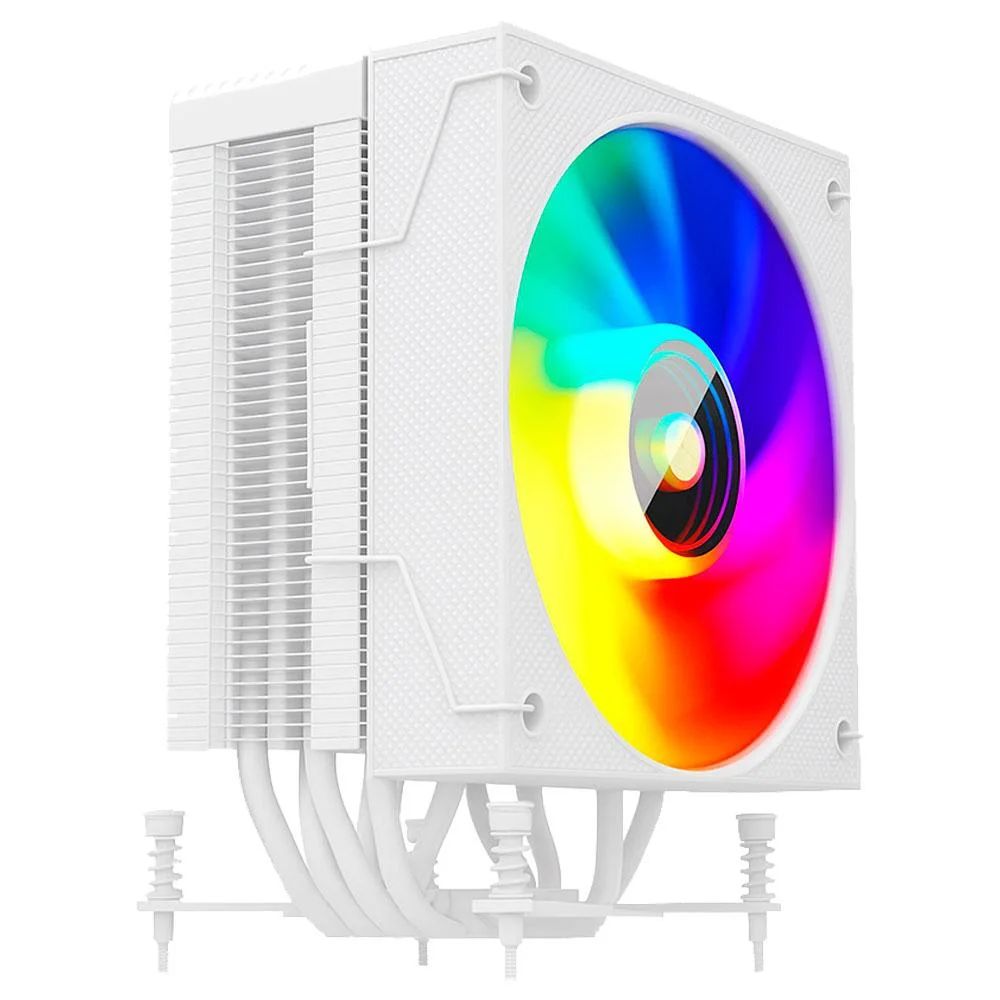 Cooler para CPU Aerion Titan CPU100 ARGB Branco, 120 mm, Rolamento Hidráulico