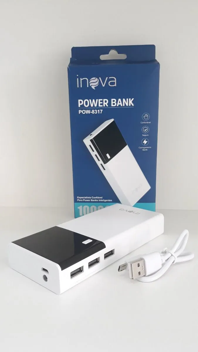 Carregador Portátil Power Bank Inova 10000mAh Pow-8317